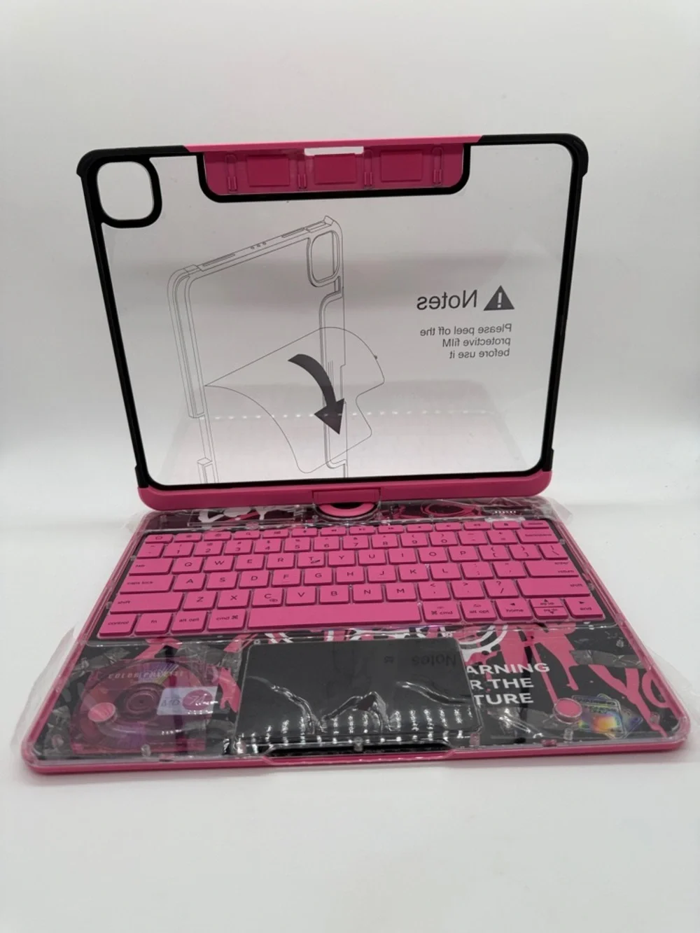 New Case 360° Rotating, Multi-Touch, Backlit Wireless Keyboard for ipad pro 13”